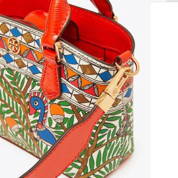 Tory Burch Robinson Printed Top-Handle Mini Bag - Picture 3 of 4